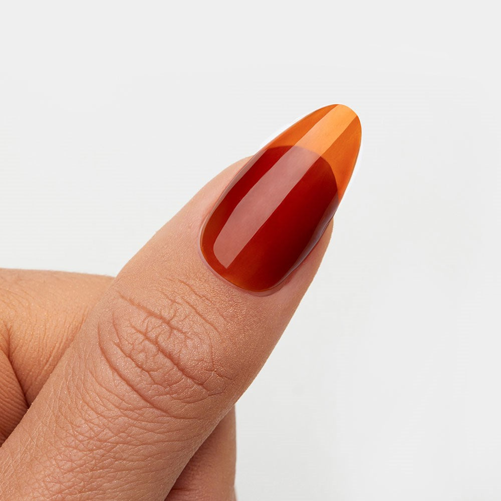 Gelous Maple HEMA & TPO Free gel nail polish swatch - photographed in New Zealand on model