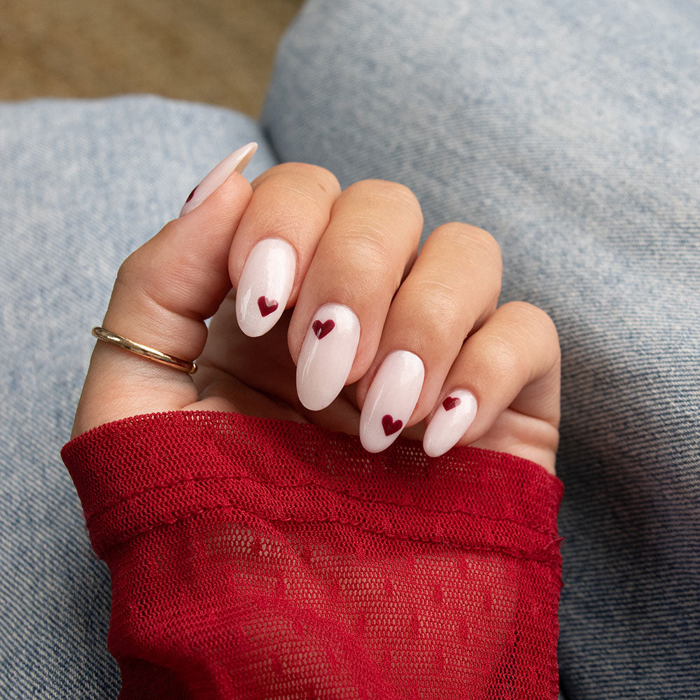 Gelous Merlot gel nail polish - photographed in New Zealand on model