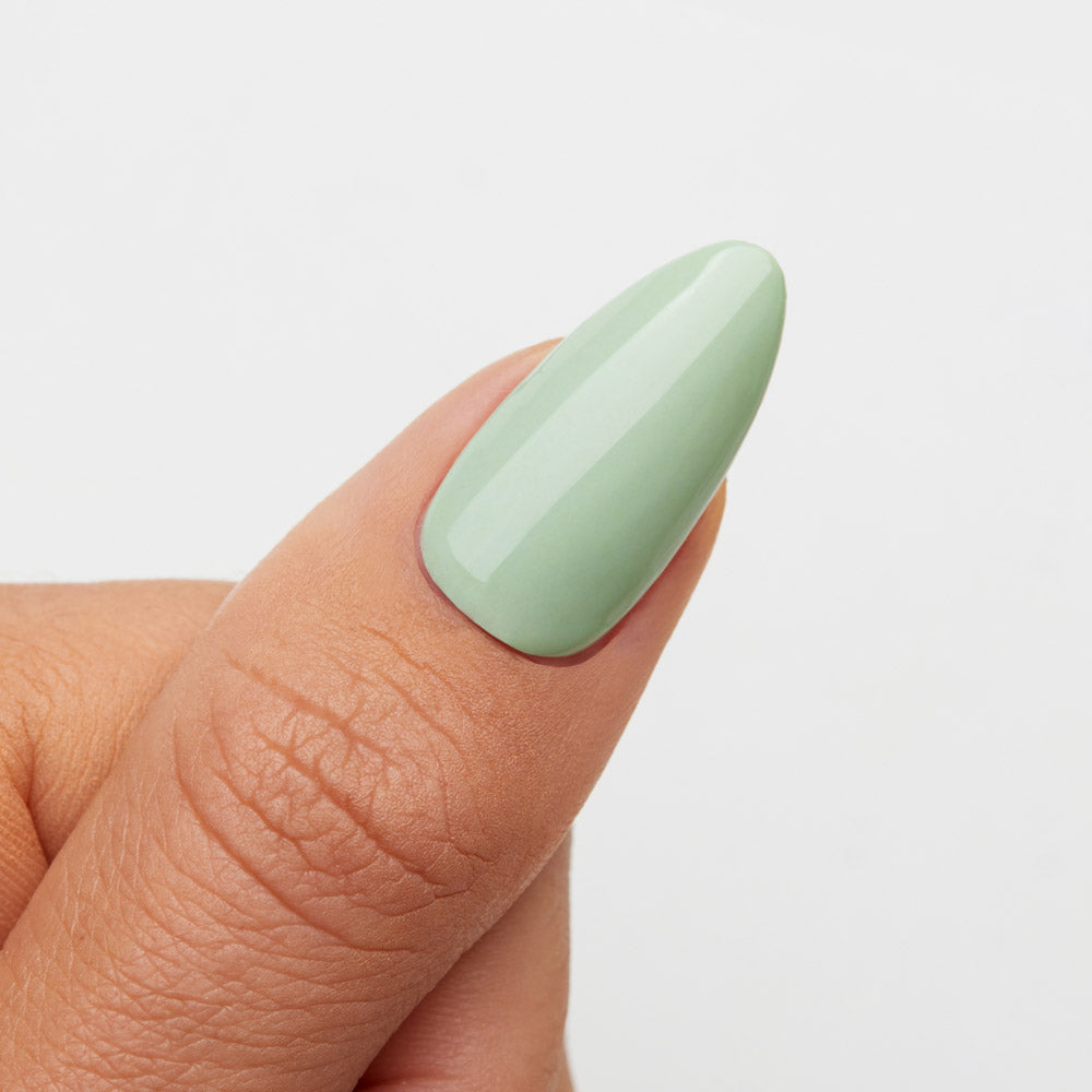 Gelous Matcha gel nail polish swatch - photographed in New Zealand