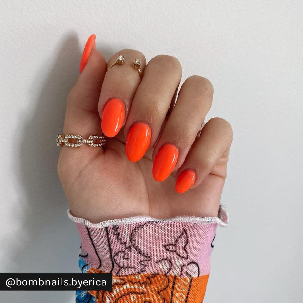 Gelous Neon Tangelo gel nail polish - Instagram Photo