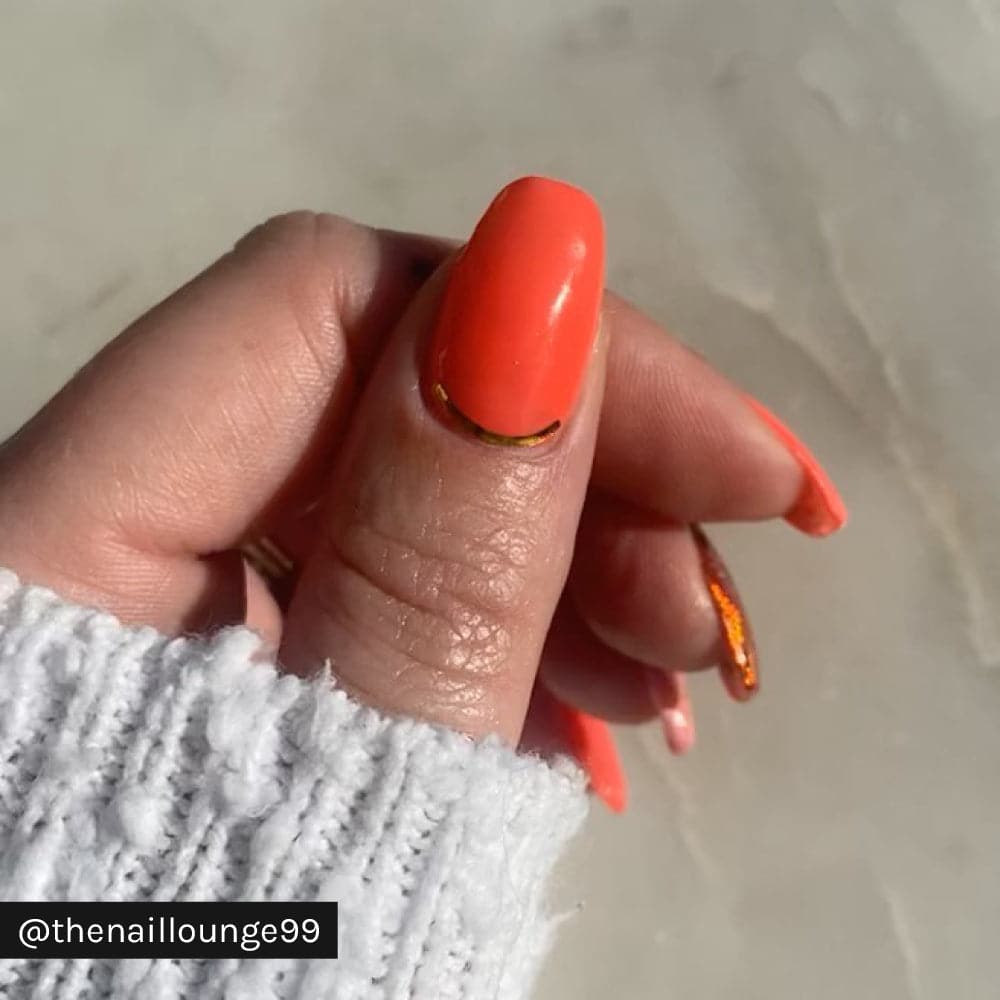 Gelous Neon Tangelo gel nail polish - Instagram Photo