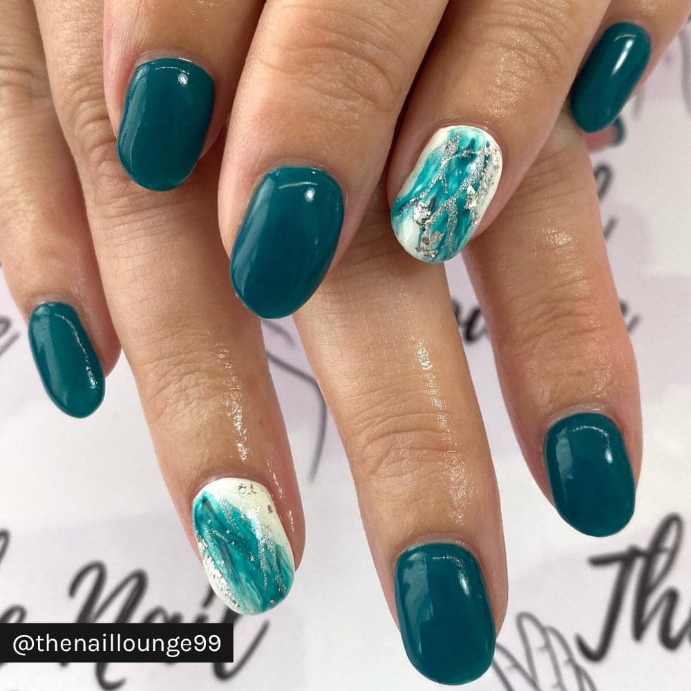 Gelous Neves of Teal gel nail polish - Instagram Photo