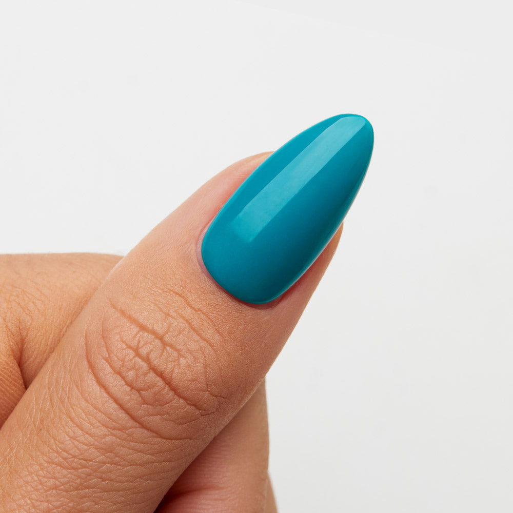 Gelous Ocean Breeze gel nail polish swatch - photographed in New Zealand