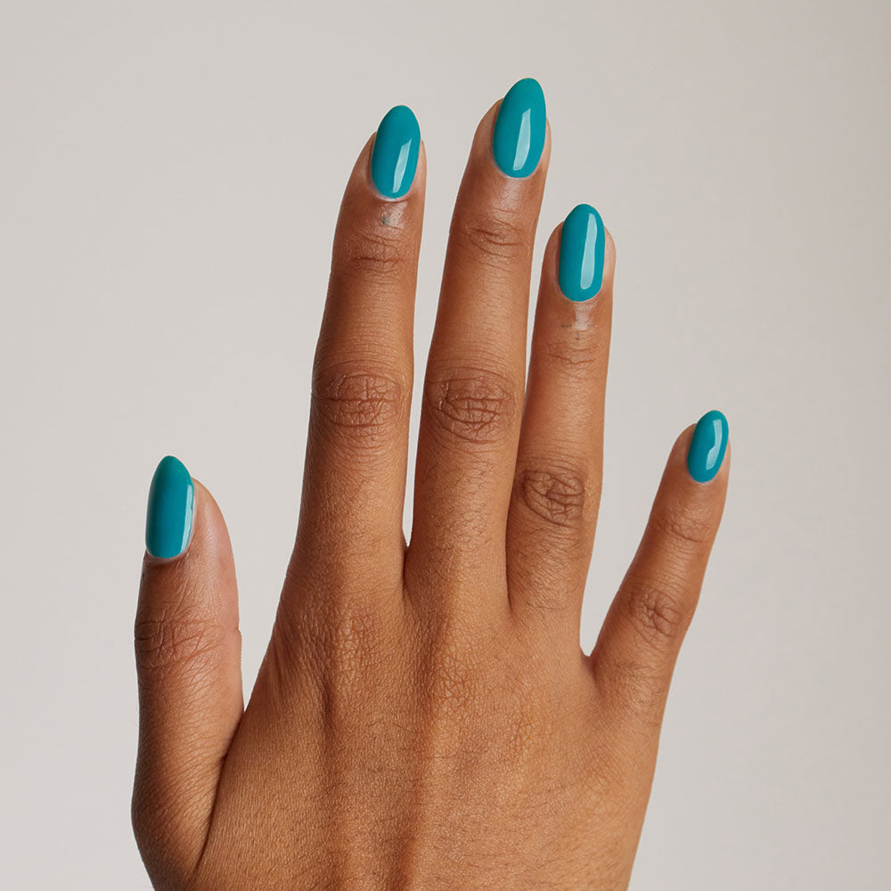 Gelous Ocean Breeze gel nail polish swatch - photographed in New Zealand