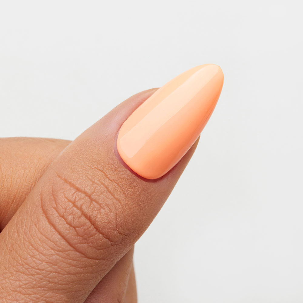 Gelous Orange Sherbet HEMA & TPO-Free gel nail polish swatch - photographed in New Zealand