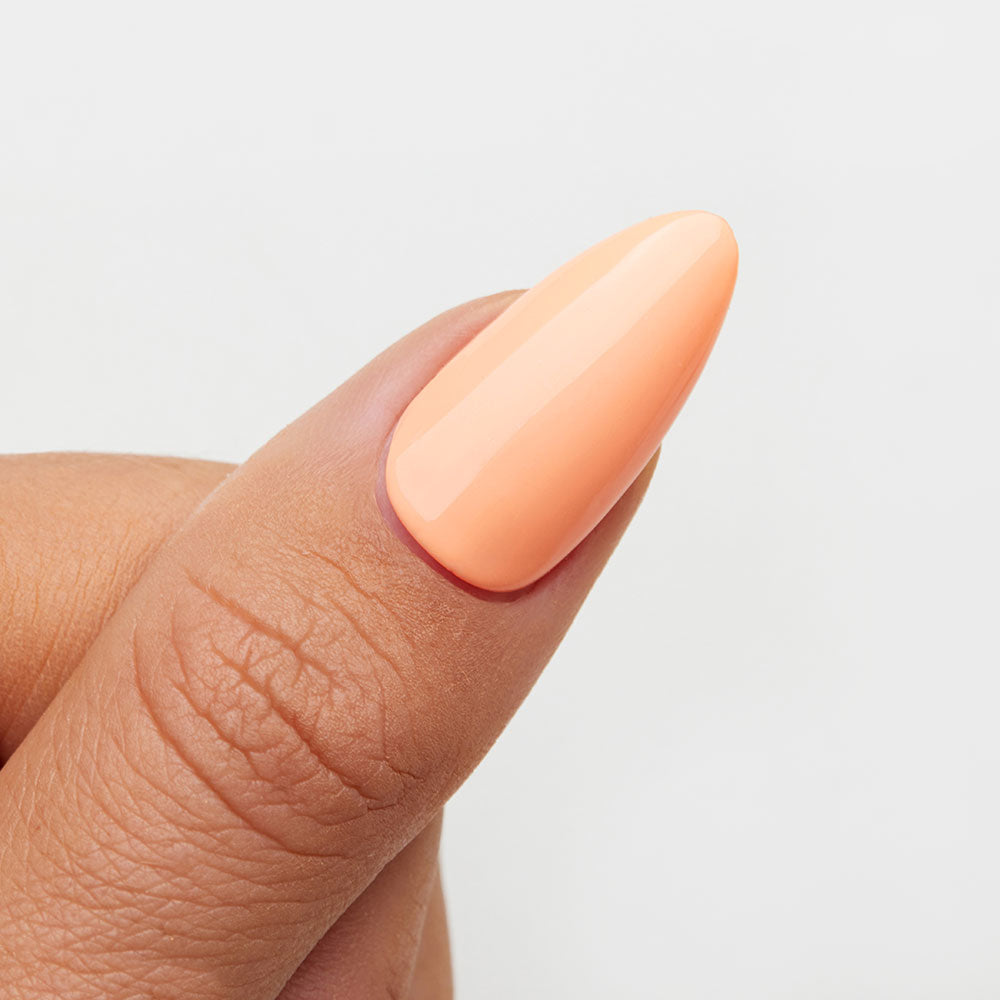 Gelous Orange Sherbet gel nail polish swatch - photographed in New Zealand