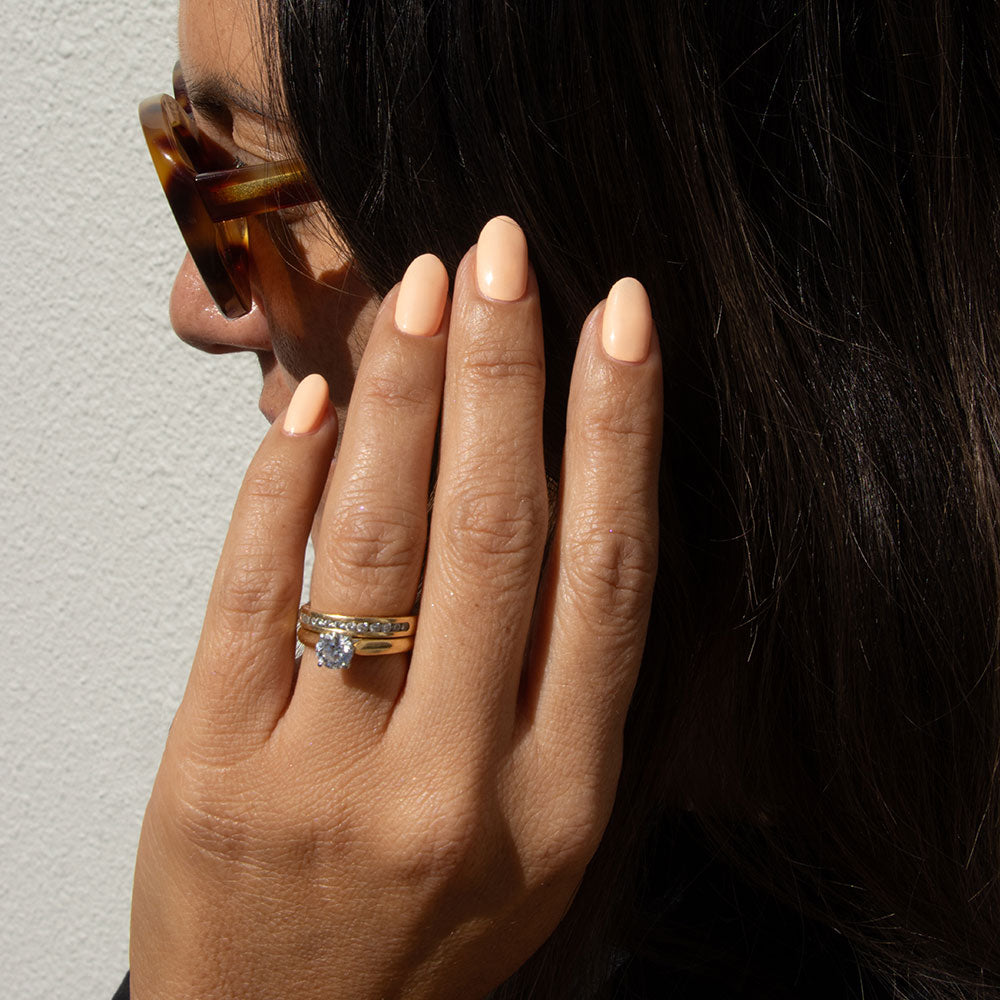 Gelous Orange Sherbet gel nail polish - photographed in New Zealand on model