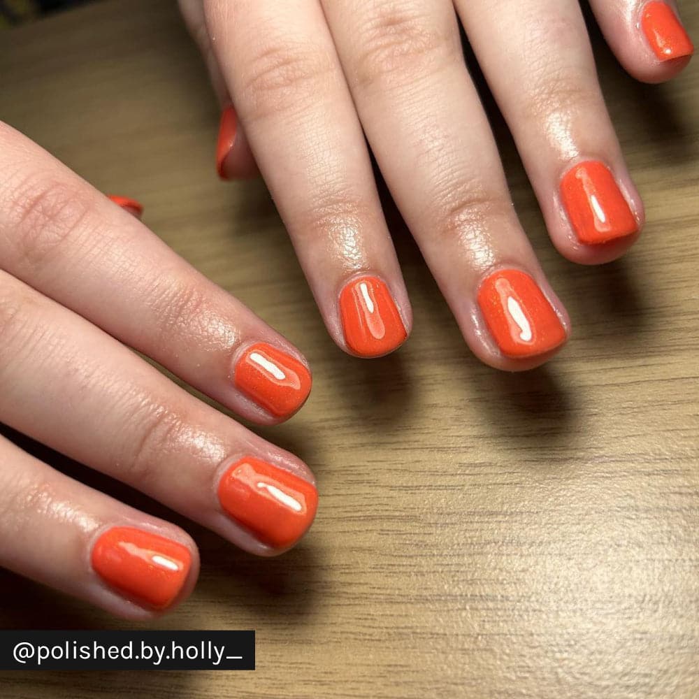 Gelous Papaya gel nail polish - Instagram Photo