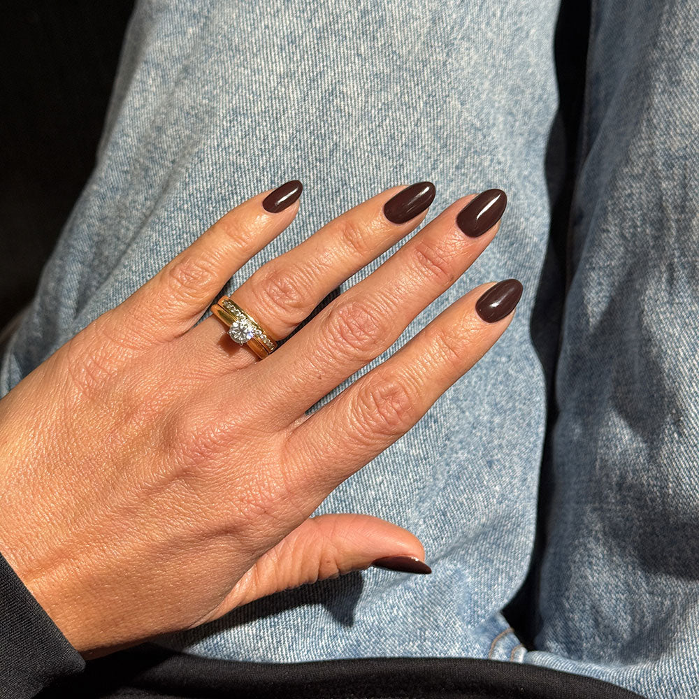 Gelous Pudding HEMA & TPO Free gel nail polish - photographed in New Zealand on model