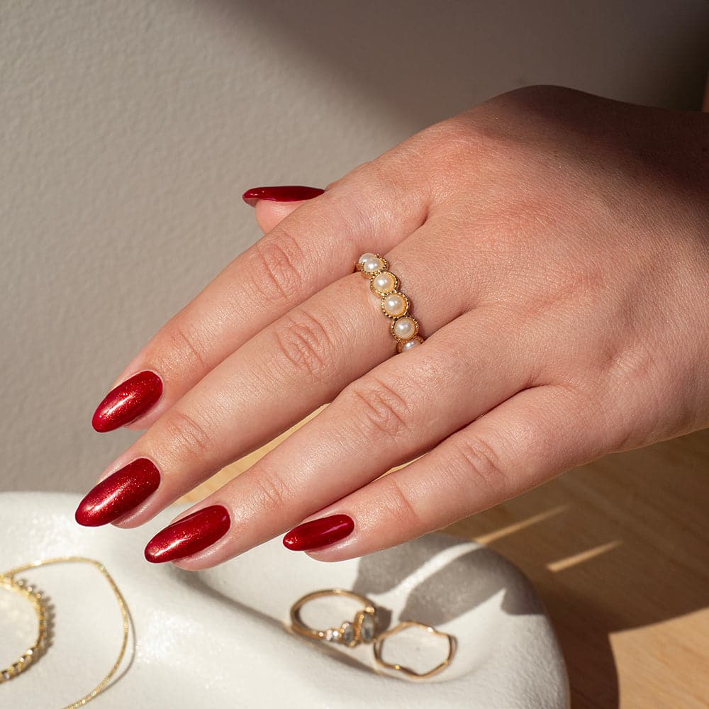 Gelous Poison Apple gel nail polish swatch - photographed in New Zealand