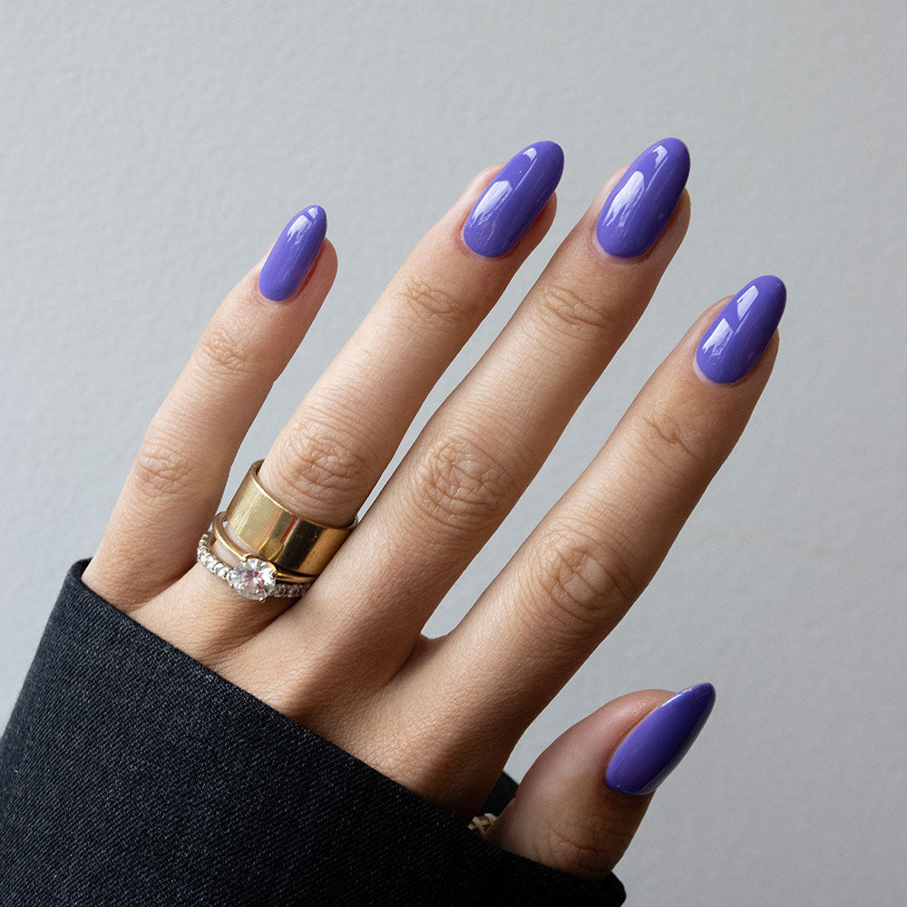 Gelous Purple Reign gel nail polish swatch - photographed in New Zealand
