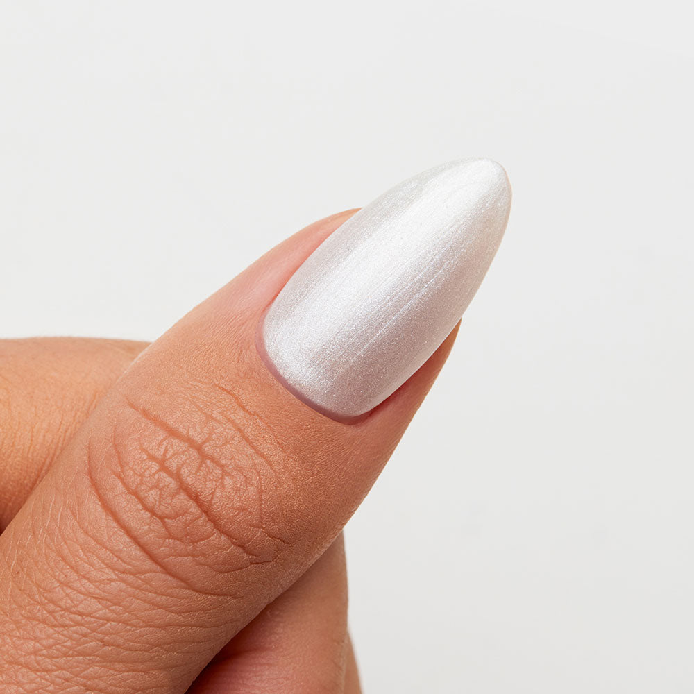 Gelous Pearlescent Moonstone gel nail polish swatch - photographed in New Zealand