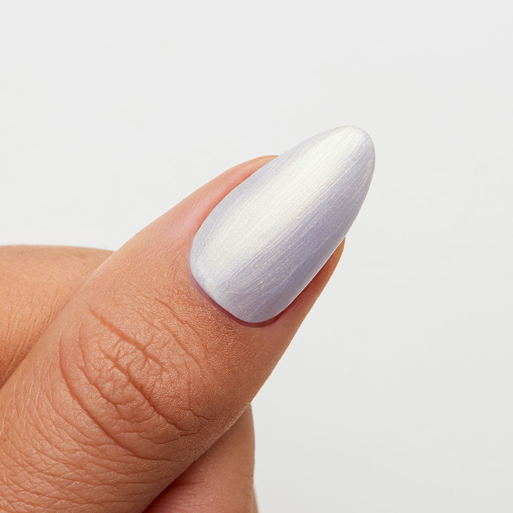Gelous Pearlescent Oyster gel nail polish swatch - photographed in New Zealand