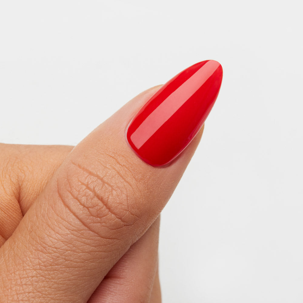 Gelous Paint the Town Red gel nail polish swatch - photographed in New Zealand