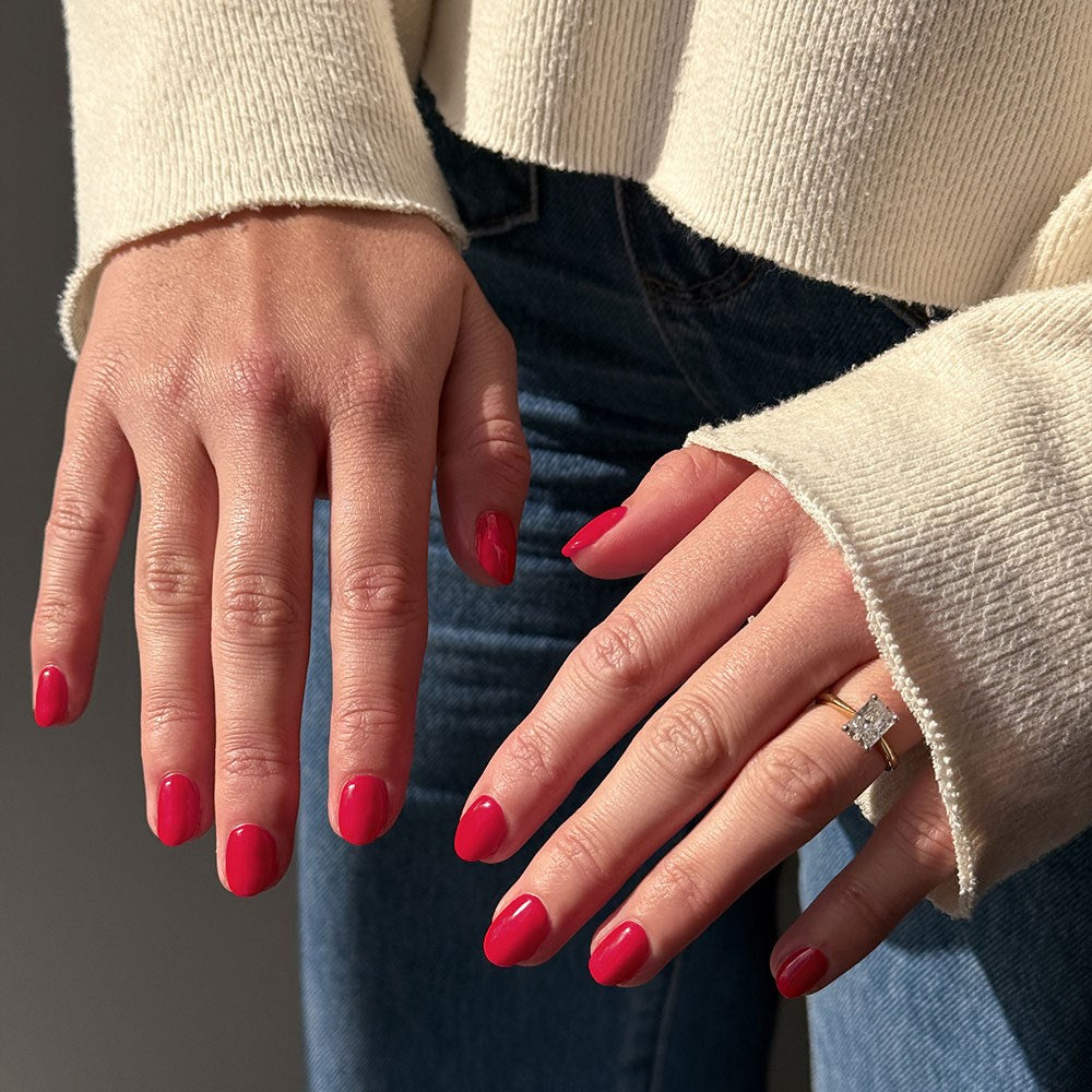 Gelous Queen of Hearts HEMA & TPO Free gel nail polish swatch - photographed in New Zealand