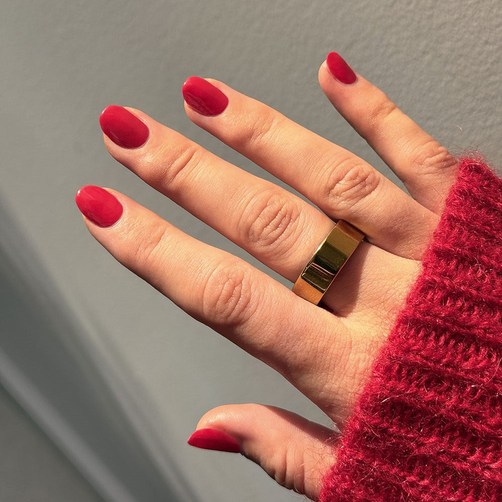 Gelous Queen of Hearts HEMA & TPO Free gel nail polish - photographed in New Zealand on model