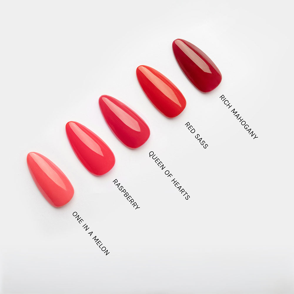 Gelous Queen of Hearts gel nail polish comparison - photographed in New Zealand