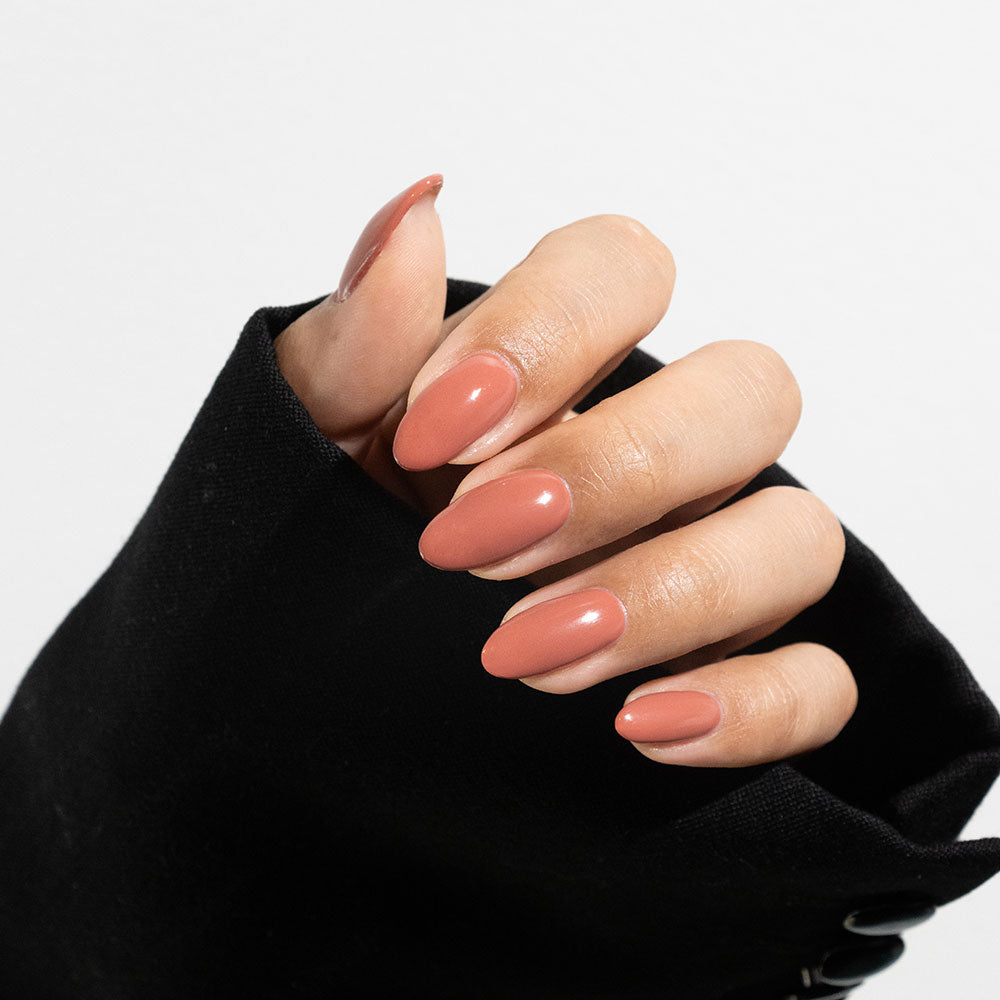 Gelous Redwood gel nail polish swatch - photographed in New Zealand