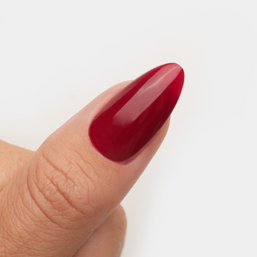 Gelous Rich Mahogany gel nail polish swatch - photographed in New Zealand