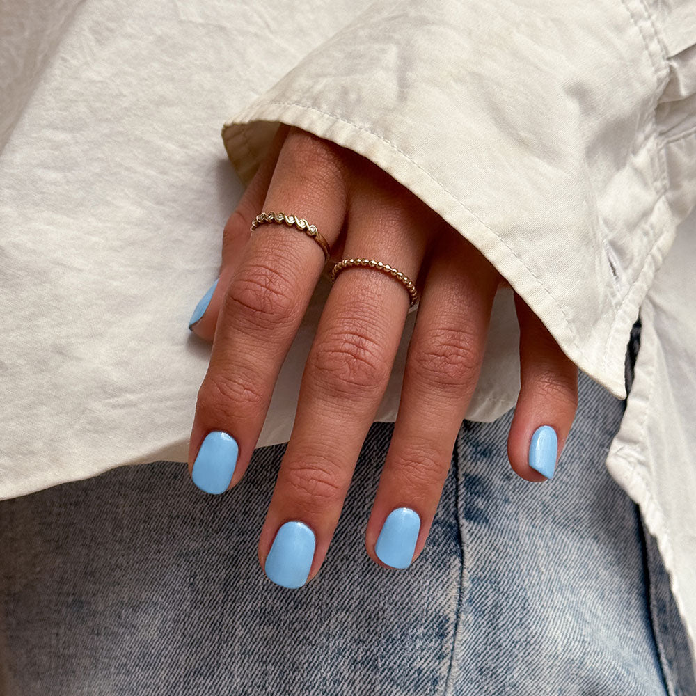 Gelous Rain Dance gel nail polish - photographed in New Zealand on model