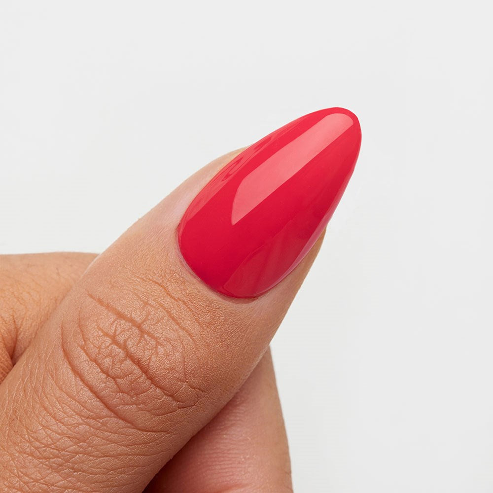 Gelous Raspberry HEMA & TPO Free gel nail polish swatch - photographed in New Zealand