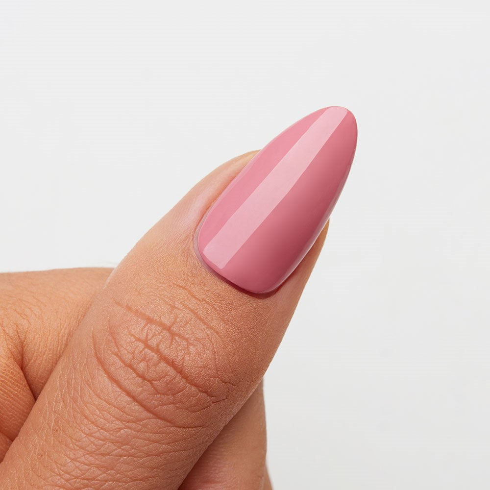 Gelous Rosewood HEMA & TPO Free gel nail polish swatch - photographed in New Zealand on model