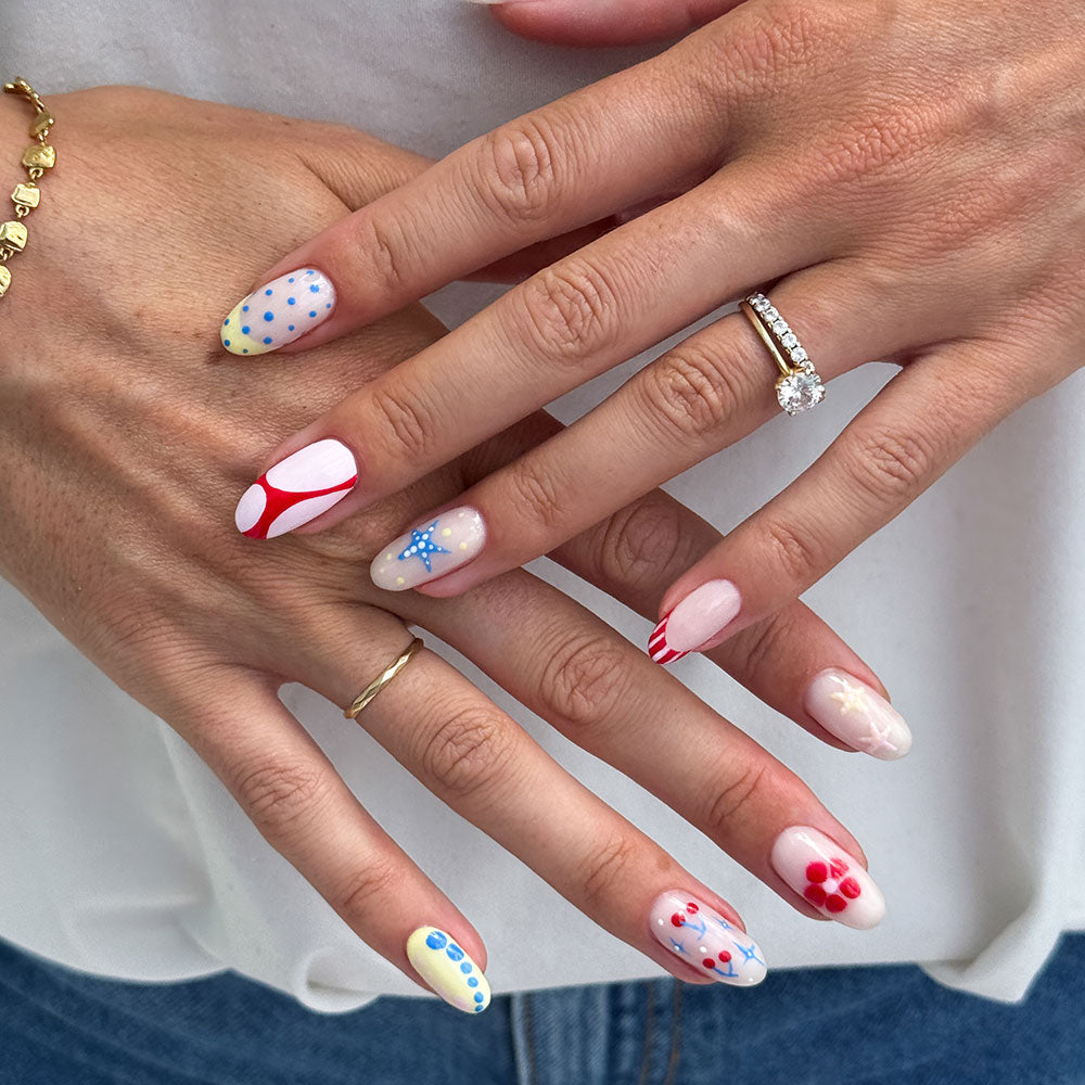 Gelous Red Sass gel nail polish - photographed in New Zealand on model