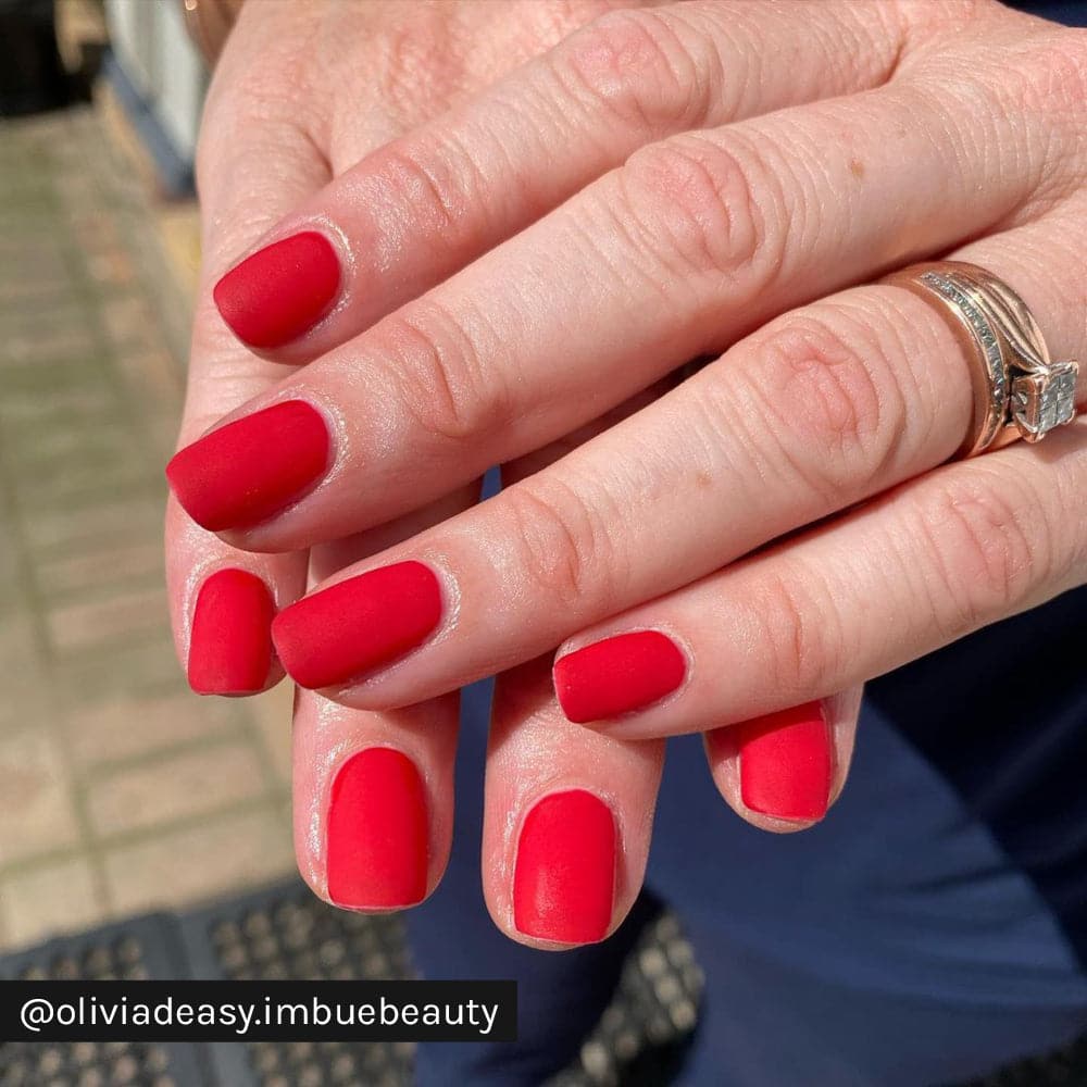 Gelous Red Sass gel nail polish - Instagram Photo