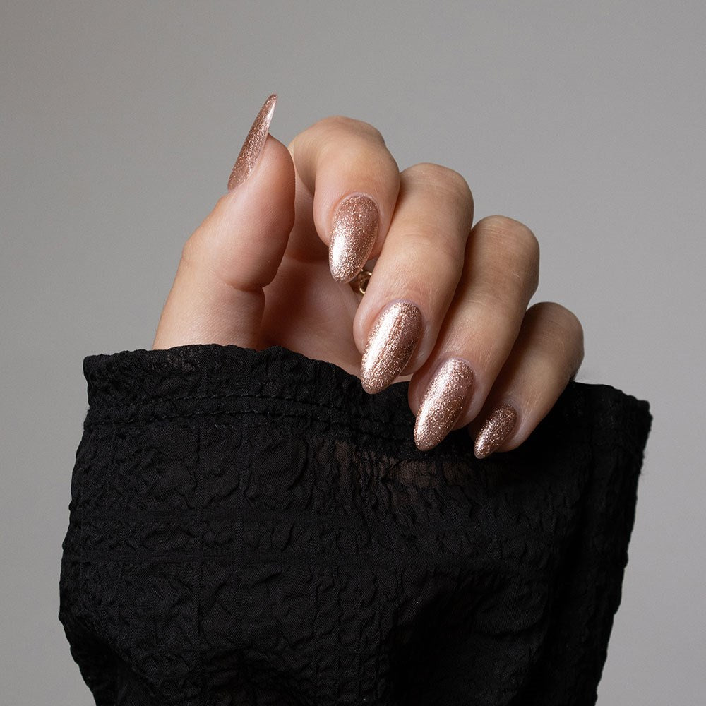 Gelous Rose Tinted Glasses HEMA & TPO Free gel nail polish - photographed in New Zealand on model