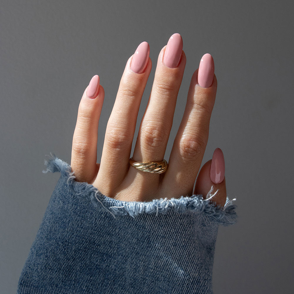 Gelous Settle Petal gel nail polish - photographed in New Zealand on model