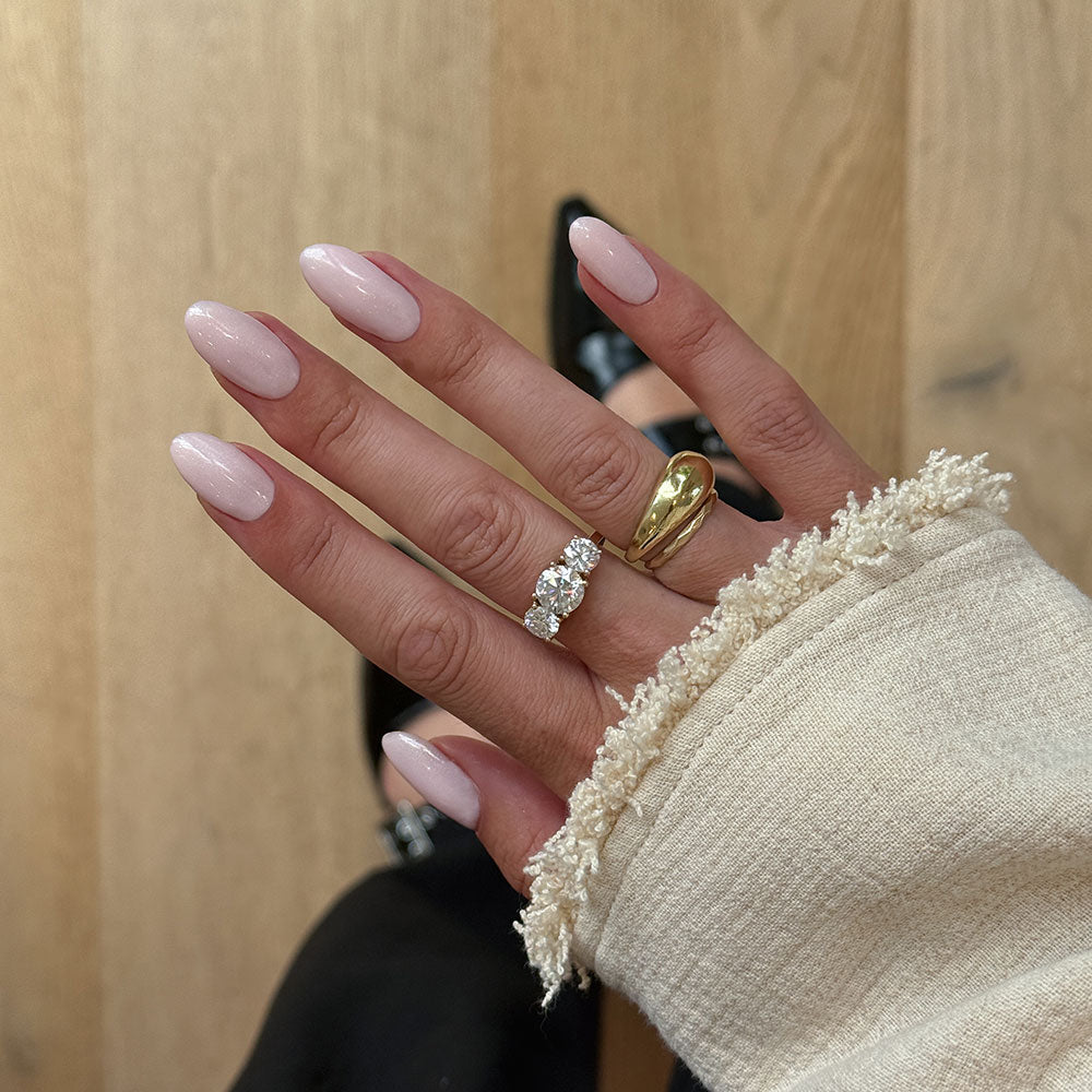 Gelous Sugar Cookie HEMA & TPO Free gel nail polish - photographed in New Zealand on model