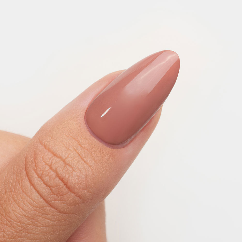 Gelous Stuck in the Mud HEMA & TPO-Free gel nail polish swatch - photographed in New Zealand