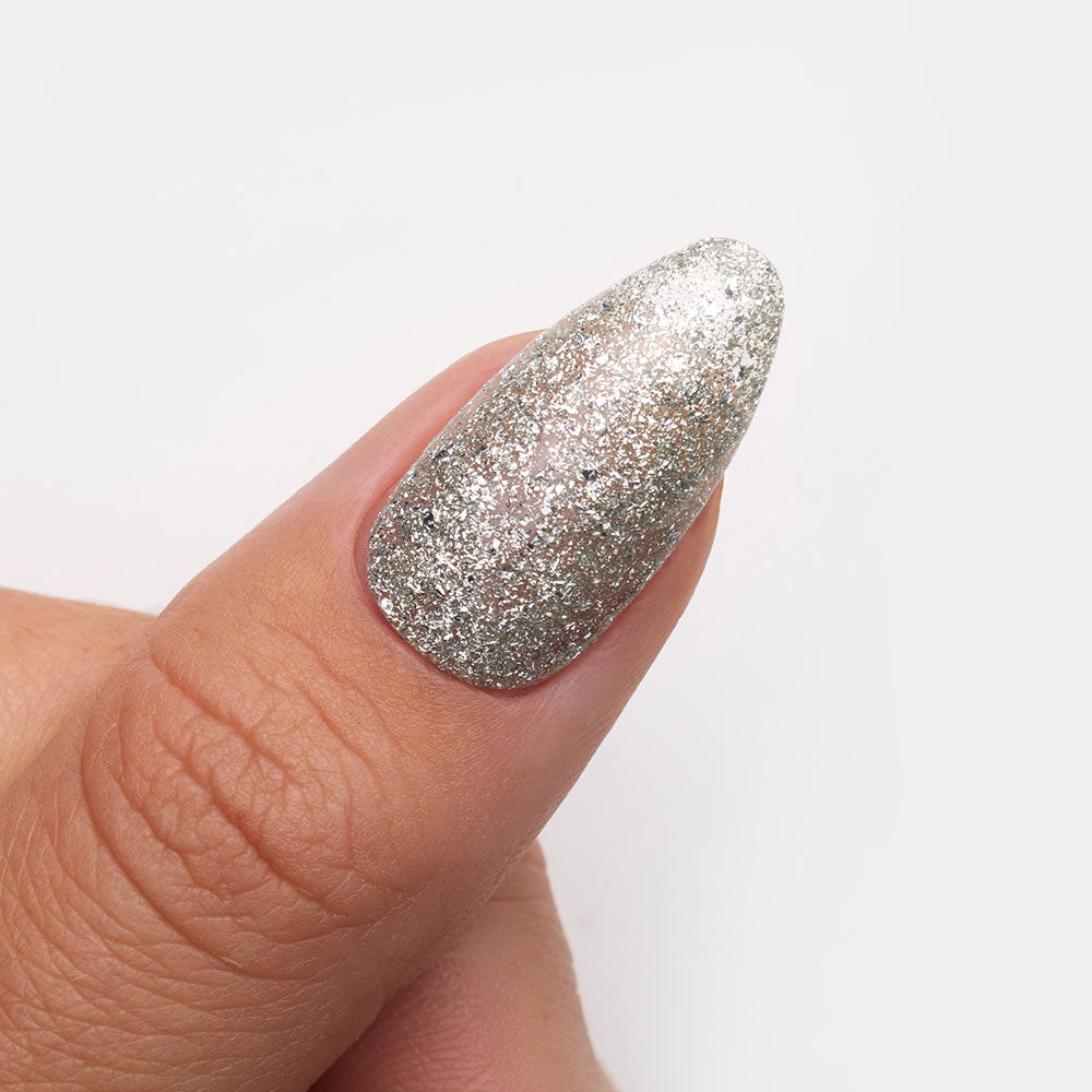 Gelous Silver Lining gel nail polish swatch - photographed in New Zealand