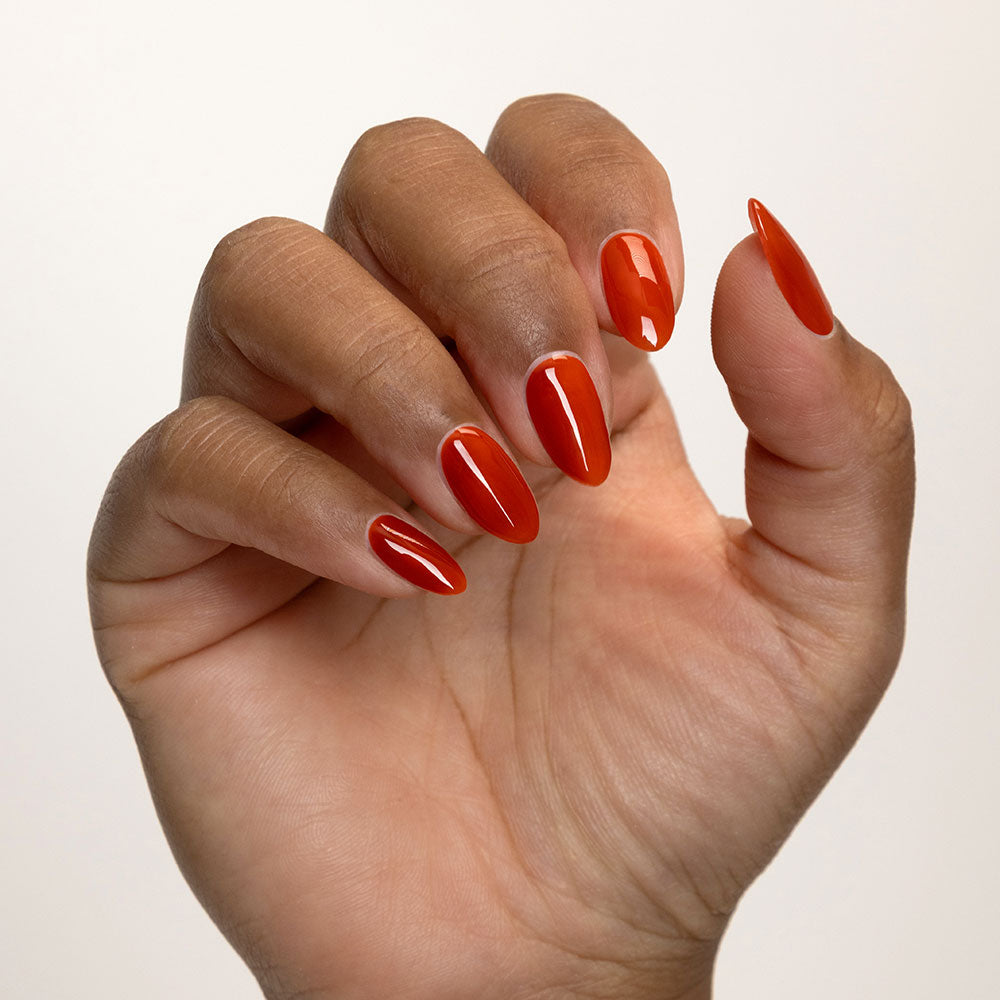 Gelous Spiced gel nail polish - photographed in New Zealand on model