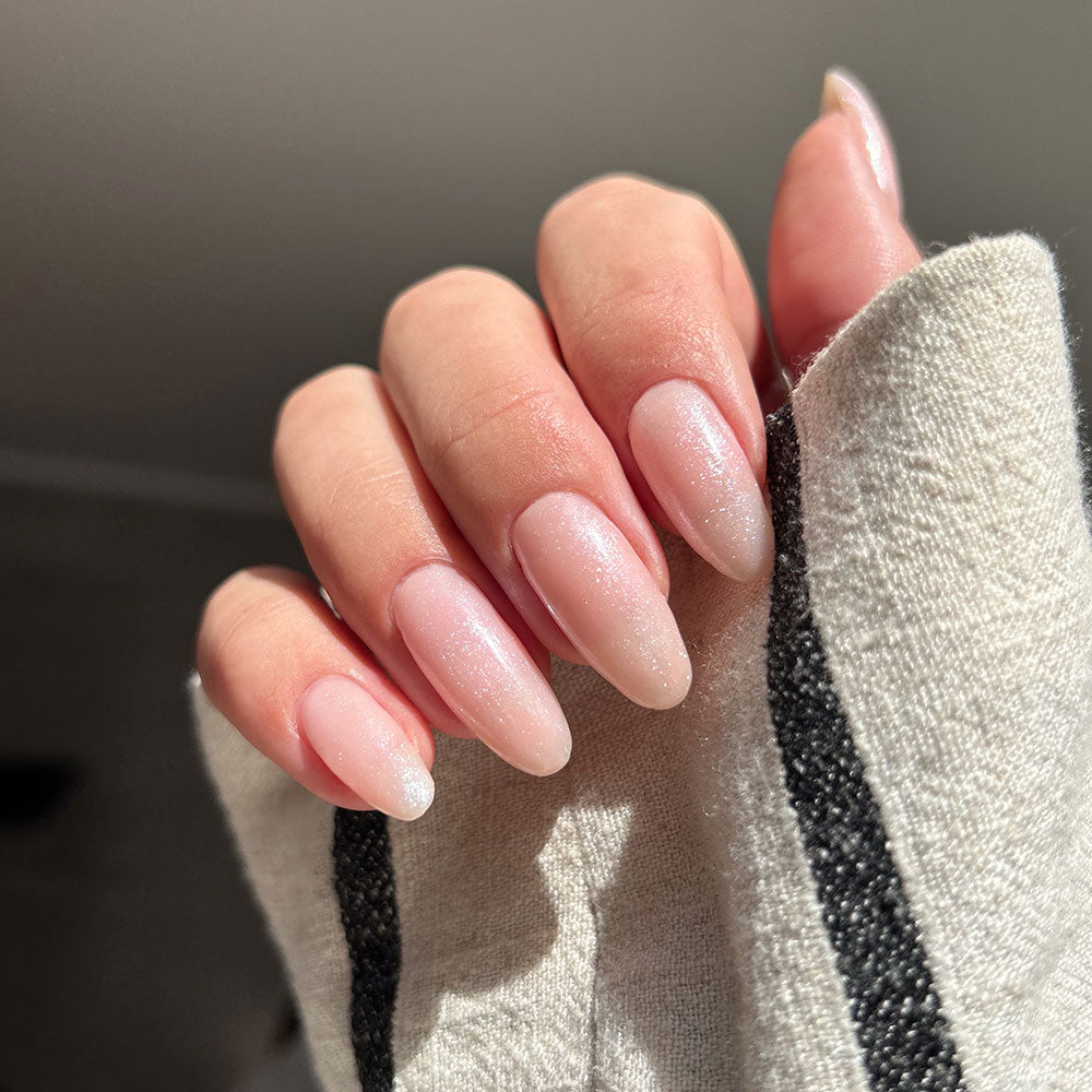 Gelous Snow Place Like Home gel nail polish - photographed in New Zealand on model