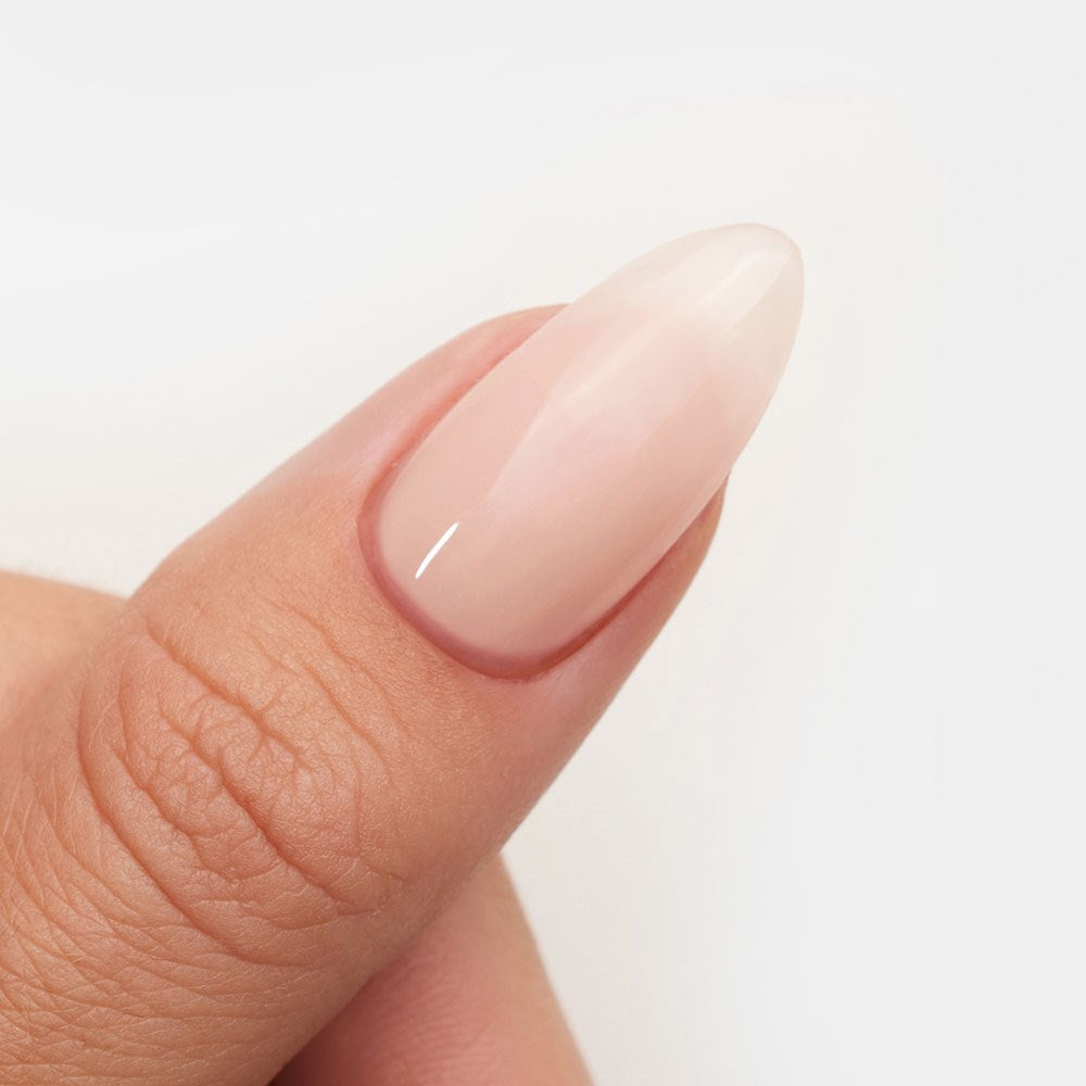 Gelous Spilt Milk HEMA & TPO Free gel nail polish swatch - photographed in New Zealand on model