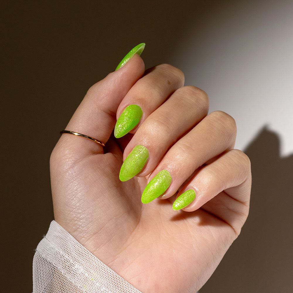 Gelous Sourpuss gel nail polish - photographed in New Zealand on model