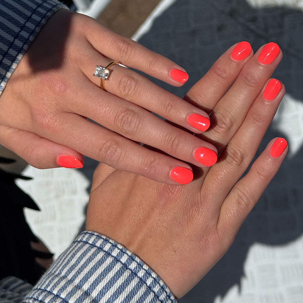 Gelous Tropicana gel nail polish - photographed in New Zealand on model