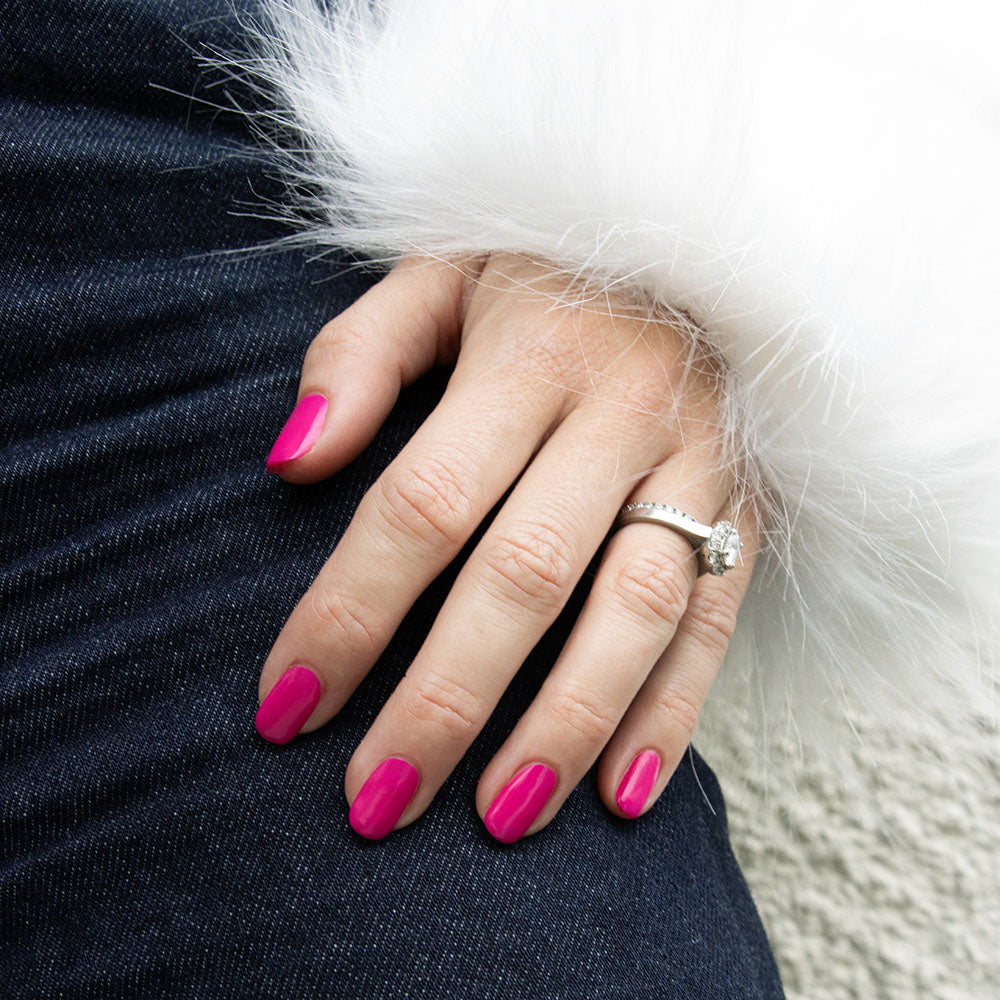 Gelous Very Berry gel nail polish swatch - photographed in New Zealand