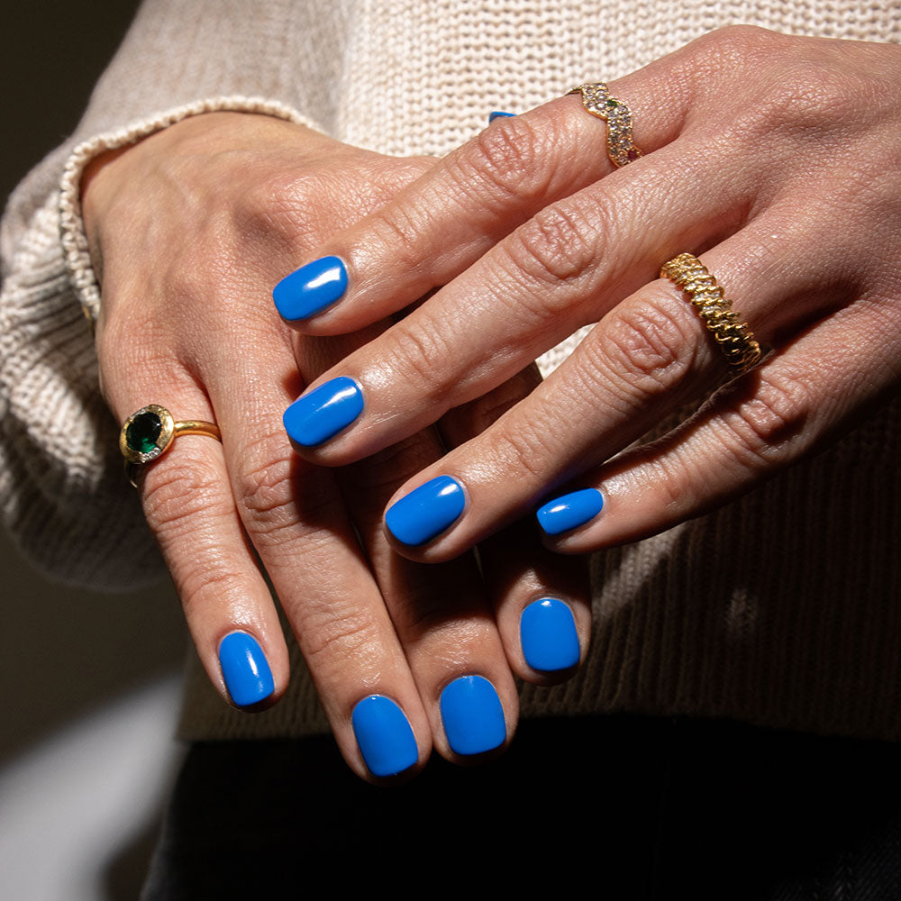 Gelous Vitamin Sea HEMA & TPO Free gel nail polish swatch - photographed in New Zealand on model