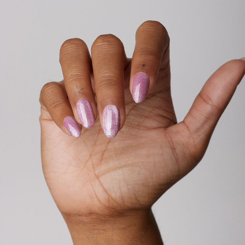 Gelous Velvet Dream HEMA & TPO Free gel nail polish swatch - photographed in New Zealand on model