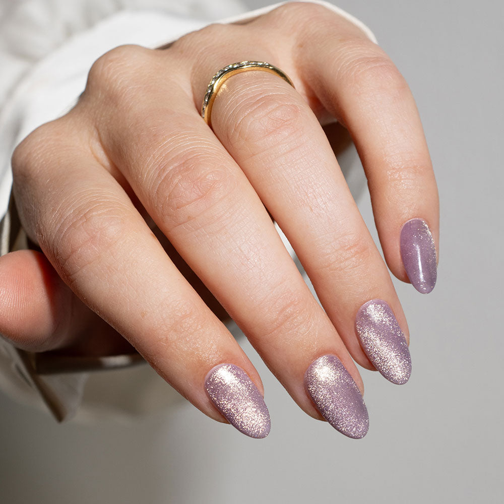 Gelous Velvet Haze gel nail polish - photographed in New Zealand on model