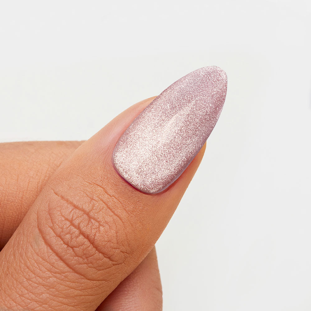 Gelous Velvet Sugar HEMA & TPO Free gel nail polish swatch- photographed in New Zealand on model