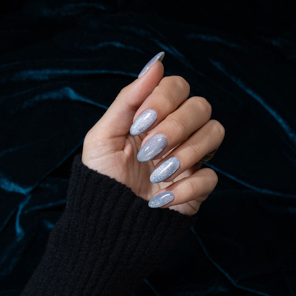 Gelous Velvet Sky HEMA & TPO Free gel nail polish - photographed in New Zealand on model