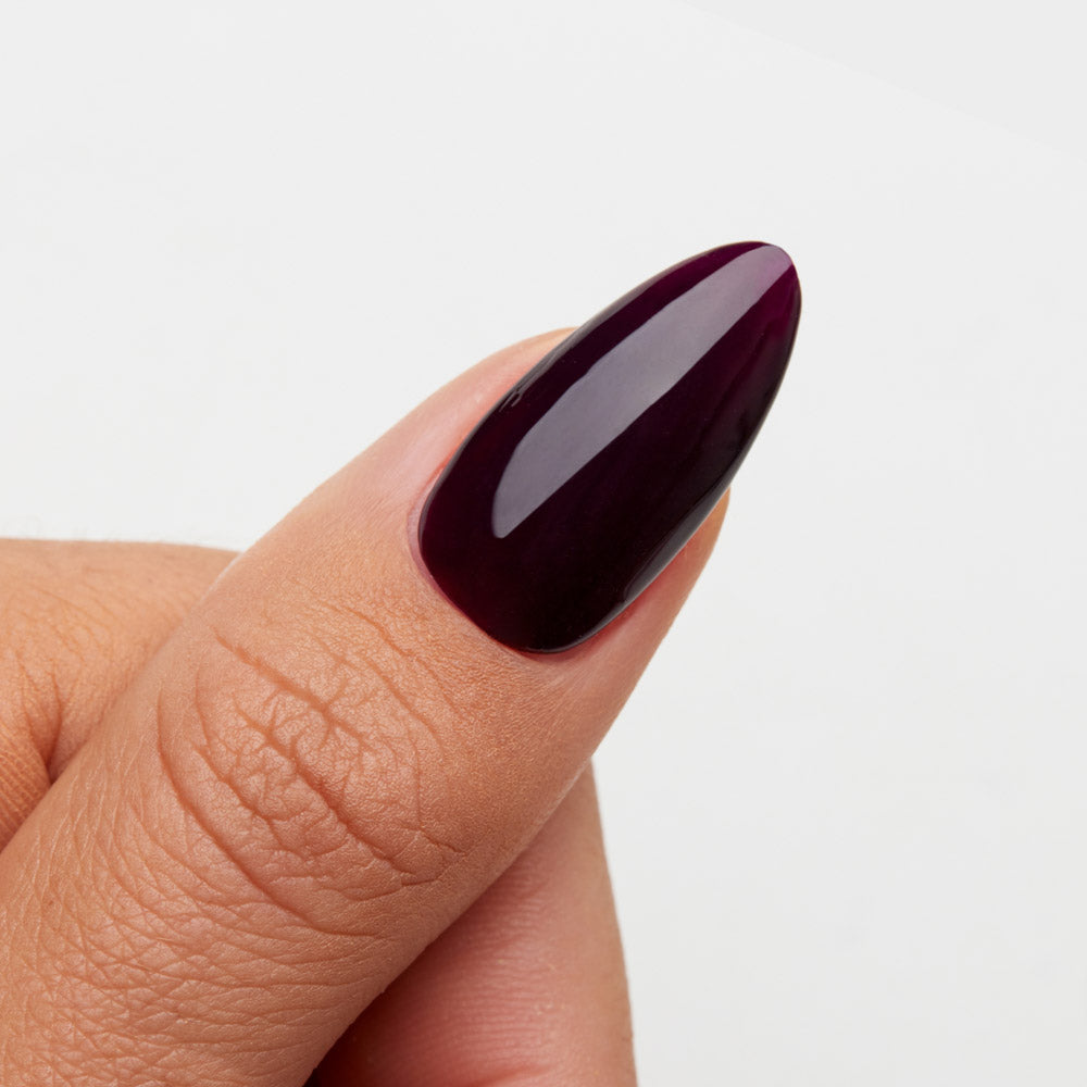 Gelous Vampy Purple gel nail polish swatch - photographed in New Zealand