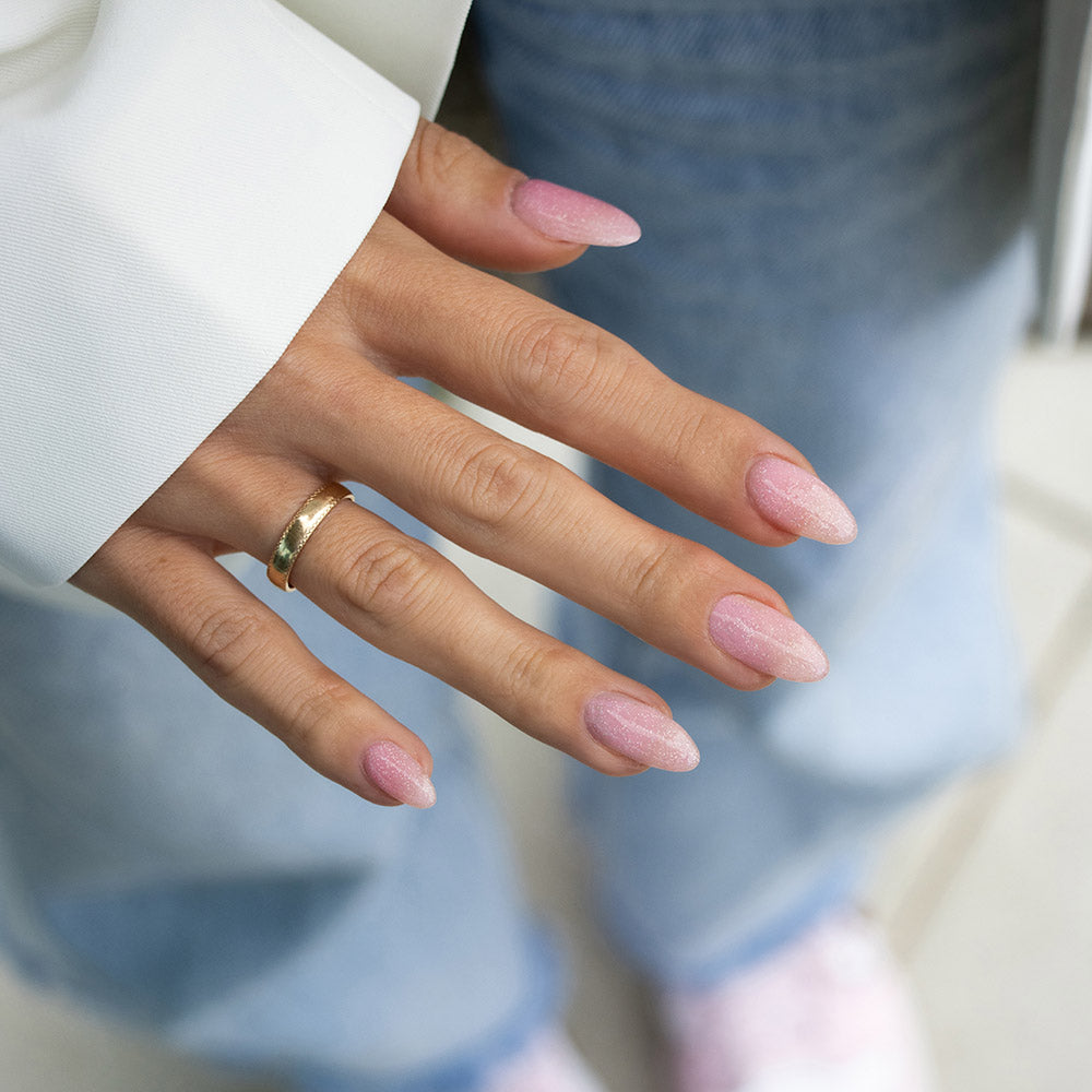 Gelous Whispering Angel gel nail polish swatch - photographed in New Zealand