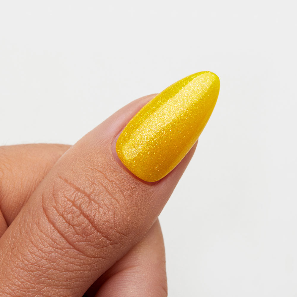 Gelous Walking on Sunshine gel nail polish swatch - photographed in New Zealand