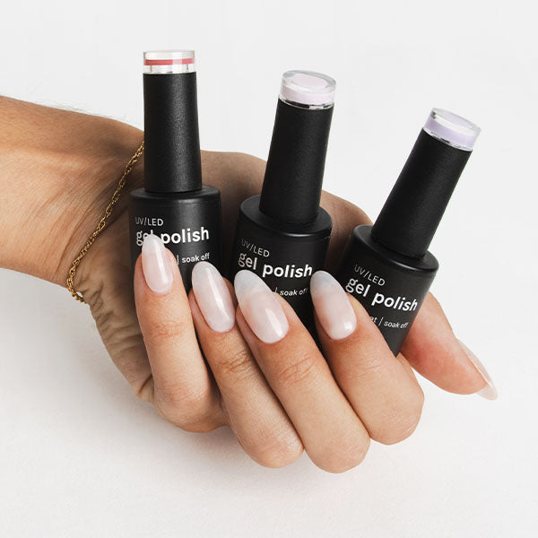 Bundles of Gel Nail Polish - photographed in New Zealand on model