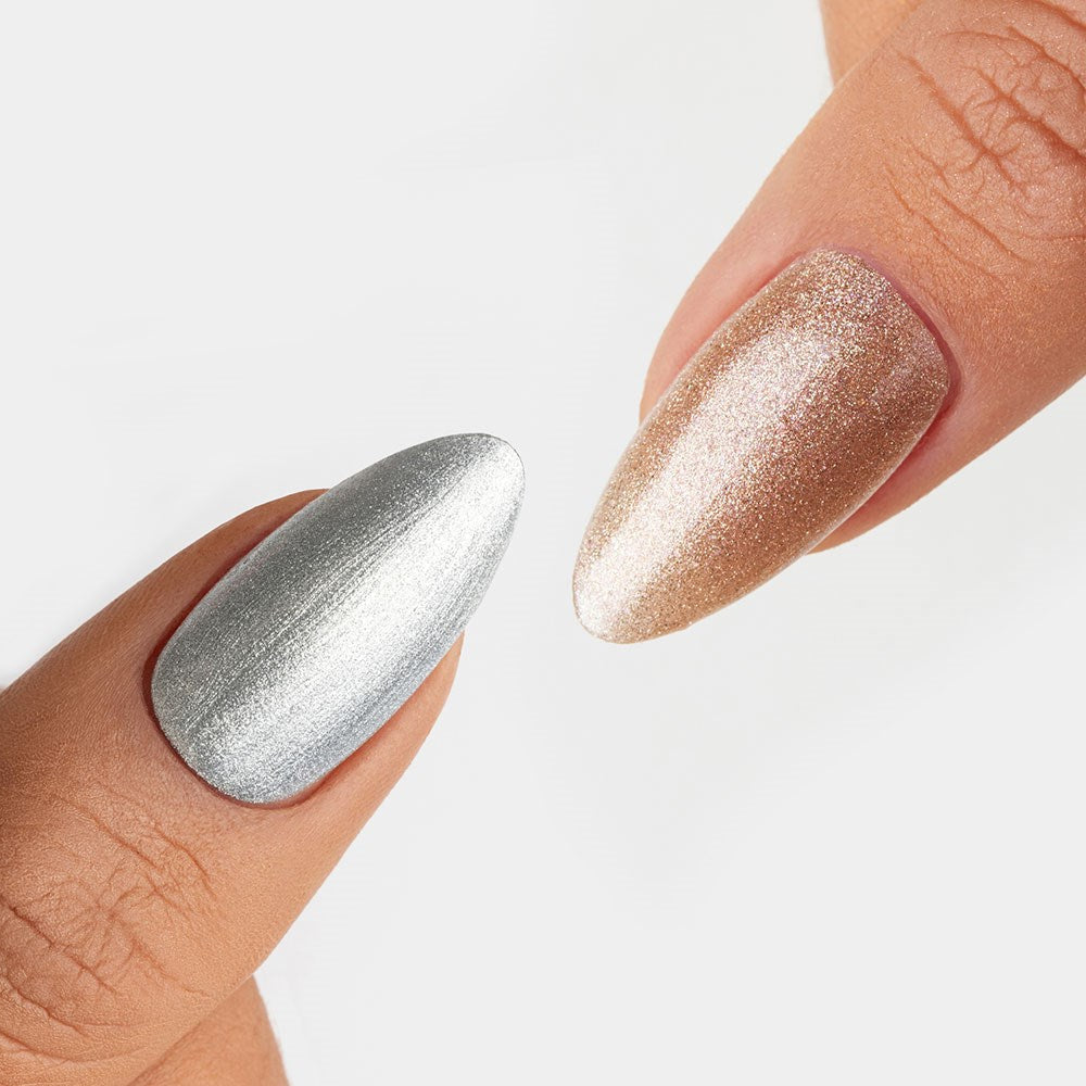 Gelous Dance the Night Away and Champagne Showers gel nail polish Duo - photographed in New Zealand 