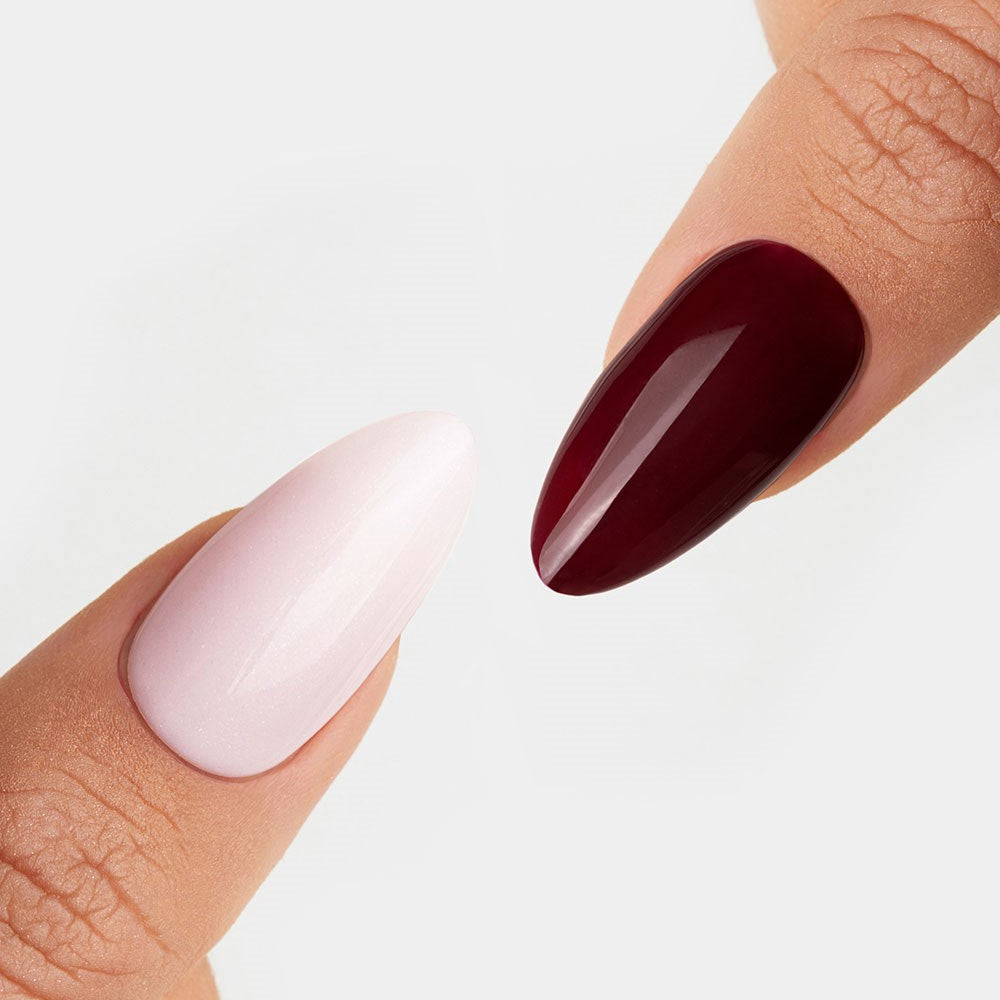 Gelous Sugar Cookie and Merlot gel nail polish Duo - photographed in New Zealand
